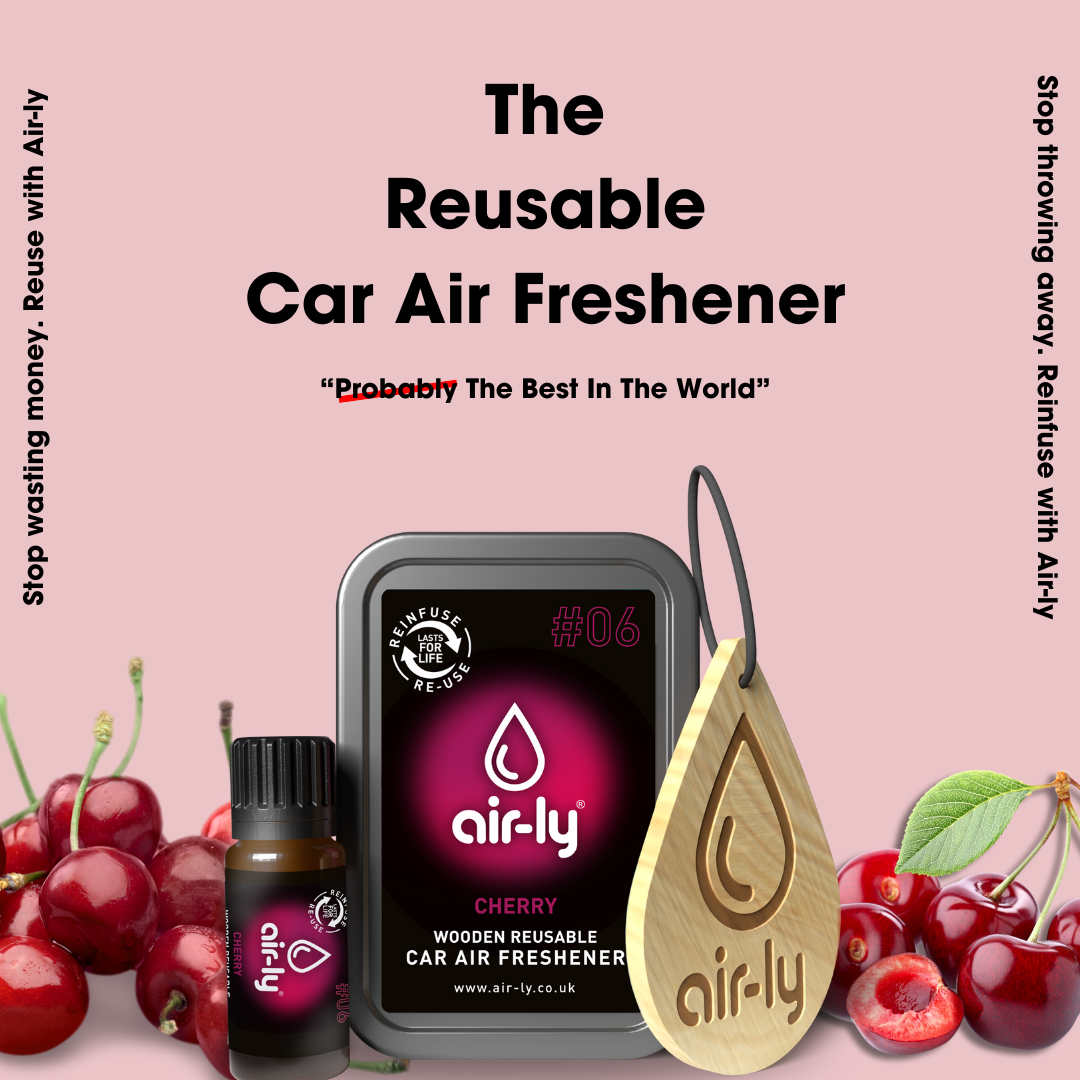 Cherry Air-ly Car Air Freshener reusable 